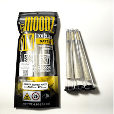 Moodz - Super Silver Haze - Pre Rolls - 3pk - 1.5g