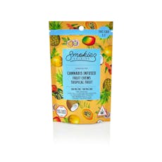 Smokiez Gummies Sweet Tropical Fruit Hybrid - 100mg THC:CBD 1:1
