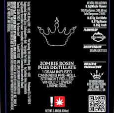 Black Crown 1g Rock Candy #19 Dist. + Rosin Infused Pre-roll