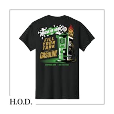 H.O.D. Gas Station Black Short Sleeve Tee M