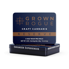 Grown Rogue | High Roller (I-H) Reserve Pre Rolls | 5 Pack (2.5g)