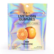 Pax Live Rosin Gummies: 100mg - Tangerine