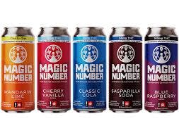 Magic Number 100mg Blue Raspberry Indica Live Resin Soda