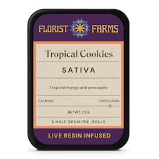 Tropical Cookies | 0.5g 5pk Infused Prerolls