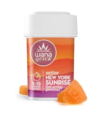 Wana Quick | New York Sunrise | Sativa | Gummies | 10 Pack | 100mg