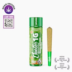 Jeeter Infused Quad Preroll 1g Hybrid Island Papaya