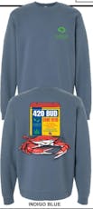 Elevated Crew Sweatshirt-Crab-Indigo 2XL