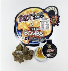Cali Honey Terp Bombs - Blackberry Runtz | Flower (3.5g) + 1g Live Resin Pouch