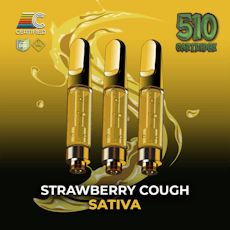 Certified Cultivators - Strawberry Cough Cart - 3 Pack - 3g - 2,100mg