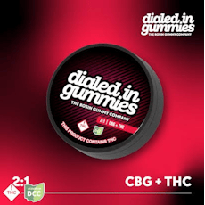 Gummies - Pomegranate (H) Live Rosin Infused Gummies (1:2) THC:CBG - 100mg, 10pk