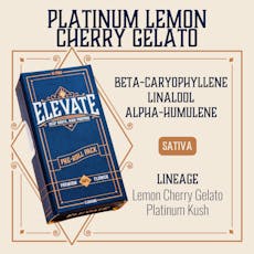 ELEVATE - PINS - PREROLL - 0.5G - 10PK - PLATINUM LEMON CHERRY GELATO - SATIVA