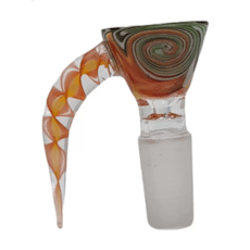 Generic | Bowl | 14mm | WigWag w/ Funnel Handle | Assorted Colors