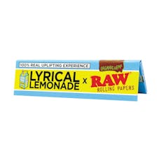 RAW | LYRICAL LEMONADE | ORGANIC HEMP KING SIZE WIDE ROLLING PAPERS