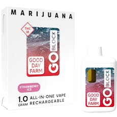 GDF: GO Block Vape | Strawberry Ice | All-In-One | 1g