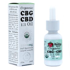 Tincture - The Healing Rose Full Spectrum 1:1 CBG:CBD Oil - 1200mg