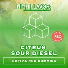 Citrus Sour Diesel RSO Sativa Gummies | TAX INCLUDED