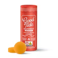 Good Tide | Grapefruit 1:1:1 (THC:CBD:CBC) (S) Single-Strain Hash Rosin Gummies | 10 Pack (100mg)