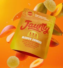 Jaunty | Mango Sunrise | Gummies | 1:1:1 THC:CBG:CBD | 2pk | 20mg