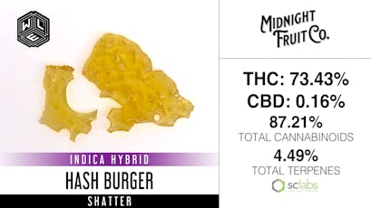 White Label Extracts - Shatter - Hash Burger (1 gram)