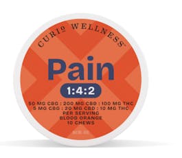 CURIO | PAIN | BLOOD ORANGE | CHEWS | 10CT | 100MG