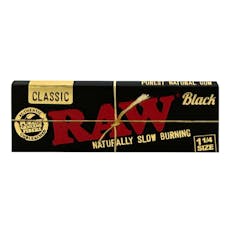 Raw Classic Black 1 1/4 Papers