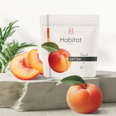 Habitat by Klutch - Peach Sativa Gummies - 20ct - 1 Day