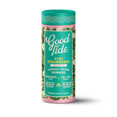 Good Tide - 200mg THC / 100mg CBD / 100mg CBG - Hash Rosin Gummies - Kiwi Strawberry (H)