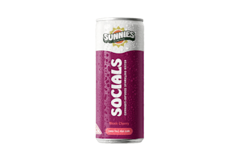 Sunnies Socials - Black Cherry - 10mg Sparkling Water