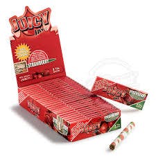 Juicy Jay’s 1 ¼ Flavored Rolling Papers -Strawberry