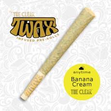 The Clear - 1g Twax Infused Pre-Roll - Banana Cream (Hybrid)