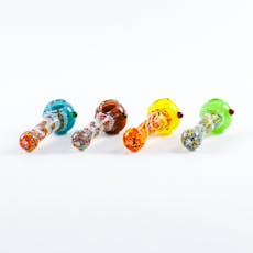 Latticinio Frit Color Capped Spoon | Assorted Colors