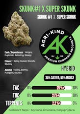 Agri-Kind | Skunk #1 x Super Skunk (H) Ground Flower | 14g
