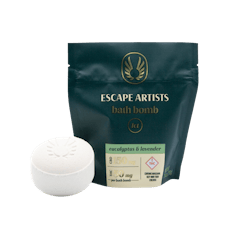 Escape Artists | Bath Bomb | Eucalyptus & Lavender | 3:1 | 150mg CBD-50mg THC