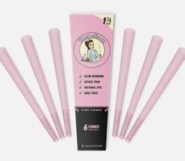 Blazy Susan | Ultra Thin Rice Pre-Rolled Cones, 1 1/4, 6ct