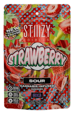 Stiiizy - Sour Strawberry Gummies (100MG)