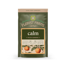 Florist farms - CALM ( + CBD ) Peach Gummy - 2pk 20mg