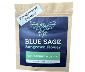 Blue Sage - Pre-ground Flower 1/8 - Blueberry Muffin