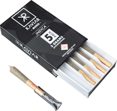 Indica Infused PRJ 0.6g (5pk) - Kaviar