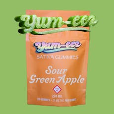 YUM-EEZ - GUMMIES - 250MG - 10PK - SOUR GREEN APPLE - SATIVA