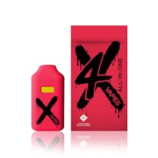 X Vape Distillate AIO 4g Sativa; Blackberry Gelato
