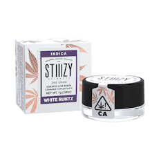 Stiiizy - White Runtz (Indica) Curated Live Resin 1g