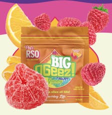 Peg's Big RSO Raspberry Orange 100mg 1pc-H