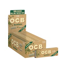 Unbleached Bamboo 1 1/4" Rolling Papers + Tips