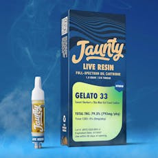 Jaunty | Live Resin | 510 Cartridge | Gelato 33 | 1g