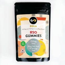 SOLA 250mg RSO Blue Razz Gummies