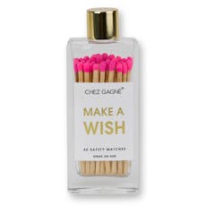 Chez Gagne - Make a Wish Glass Bottle Matches