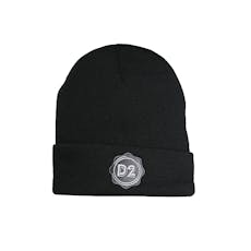 D2 Dispensary Black Beanie - D2 Logo