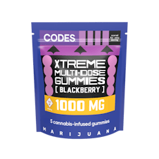Codes: Xtreme Gummies | Blackberry | 1000mg | 10pk