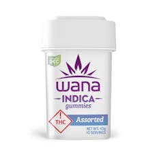 Wana - Sour Assorted Indica Gummies - 10ct - 1 Day