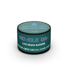 GDL Live Resin Badder 1g; Bicycle Day